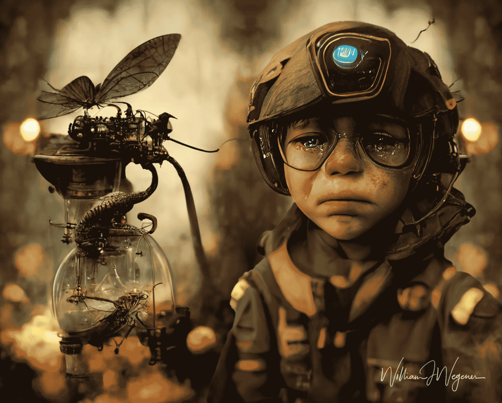 I'm Scared of Bugs - Art work by William Wegener